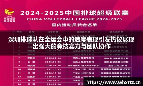 深圳排球队在全运会中的速度表现引发热议展现出强大的竞技实力与团队协作